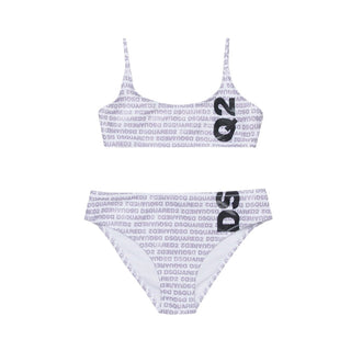 Dsquared2 Costume Due Pezzi Con Logo Per Bambina DQ3318-D0AGY-DQ100