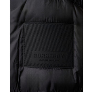 Burberry Giubbino Leeds nero in nyon trapuntato 8043844