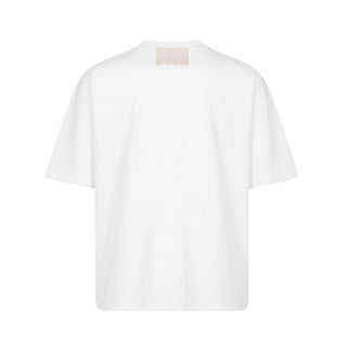 Msgm T-shirt Bianca In Jersey Con Logo S6MSJUTH151/002