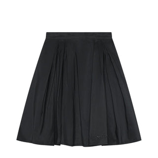 Elisabetta Franchi Gonna nera in taffetà con pieghe EFGO198.0