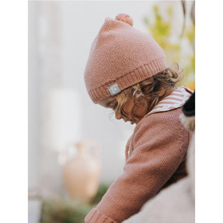 SNUG Berretto Rosa Con Pompon In Misto Lana 934AS6W001140/1 Per Neonata