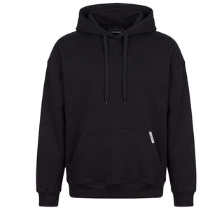 I'm Brian Felpa Oversize Nera Con Cappuccio F3915 Per Uomo