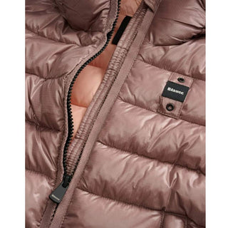 Blauer Giubbino Trapuntato Rosa A Righe 26WBLGC02295-30GRP Caroll Jr Per Bambina