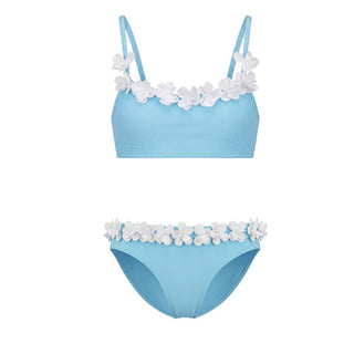 Selini Action By Eleni Balerba Bikini Azzurro Con Applicazioni Per Bambina B2017-EST17