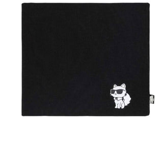 Karl Lagerfeld Cappello e scaldacollo in maglia con logo Z30326