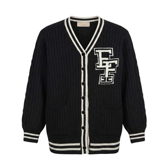 Elisabetta Franchi Cardigan sweater with logo EFMA142.C