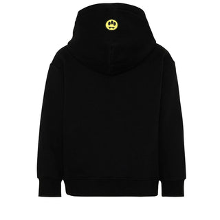 Barrow Felpa Nera Con Cappuccio E Teddy F6BKJUHS031-110 Per Bambini