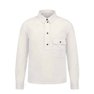 Nine:inthe:morning Camicia Avorio In Popeline Per Bambino 9JS26-JMR03