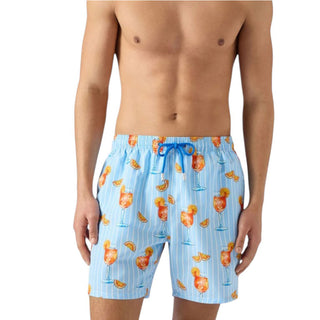 Mc2 Saint Barth Costume Gustavia A Righe Con Stampa Cocktail GUS0001/08199L Per Uomo