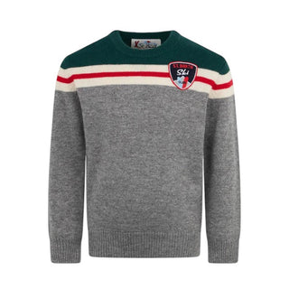 Mc2 Saint Barth Maglia in misto lana con patch St. Barth Ski club DOU0002 00284E