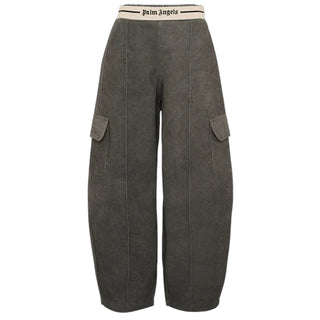 Palm Angels Pantaloni Cargo Grigi F6PAJGPA138/110 Per Bambina