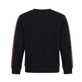 Lanvin Felpa Girocollo Nera Con Logo N30401/09B Per Bambini