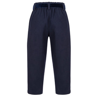 J.o Milano Pantaloni Blu Con Cintura In Vita 2664M3/1J Per Bambina