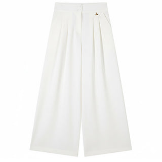 Patrizia Pepe Pantaloni Bianchi Con Pinces In Sablè 7P0386/A555-W146
