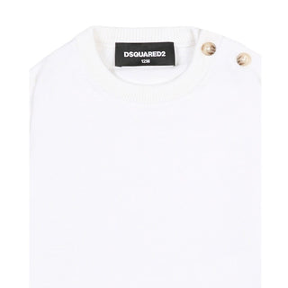 Dsquared2 Maglia In Filo Con Logo Frontale DQ3290-D0ACT-DQ100
