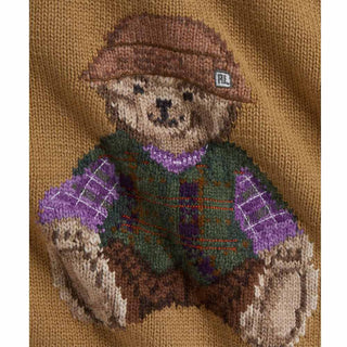 Polo Ralph Lauren Maglia Girocollo Con Polo Bear 310B26527001 Per Neonata