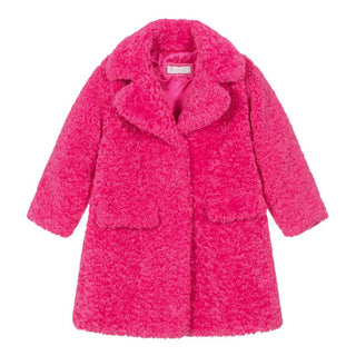 Monnalisa Single Breasted Coat 17B111 Teddy For Girls
