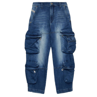 Diesel Jeans cargo in denim con logo J02155-KXBNR