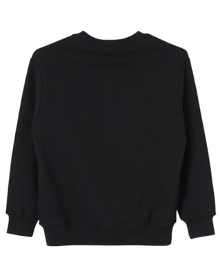 Msgm Felpa nera con logo frontale F4MSJBSW088