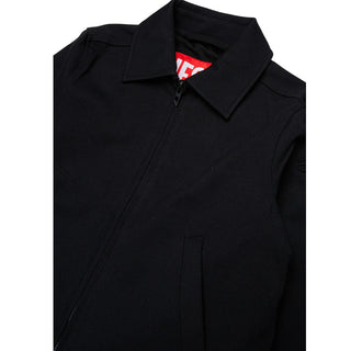 Diesel Giacca Nera Con Zip J03003-KYATE-K900 Per Bambina