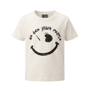 WAYPE T-shirt Avorio Con Stampa TSW26 Per Bambino