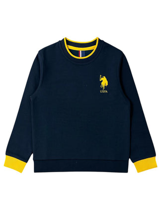 U.S. Polo Assn. Felpa girocollo in cotone con logo US40587002