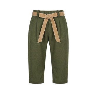 J.o Milano Pantaloni Verdi Con Cintura In Vita 2664M3 Per Neonata