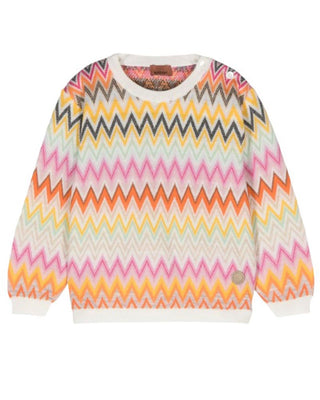 Missoni Maglia con motivo zig zag in lana MV9010-W0028