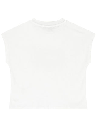 Dkny T-shirt in jersey con logo frontale D62023