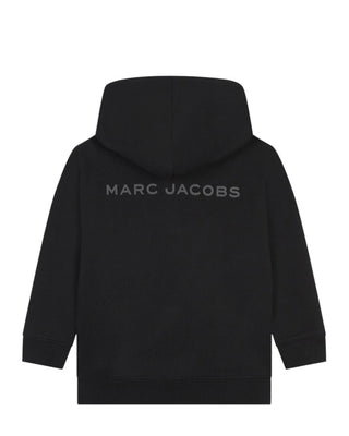 Marc jacobs Felpa nera con zip e cappuccio W60321