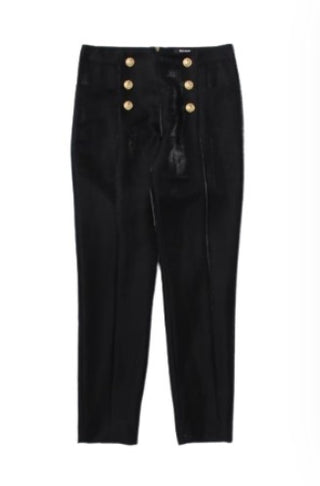 Balmain Pantaloni con bottoni logati BS6C60-I0139