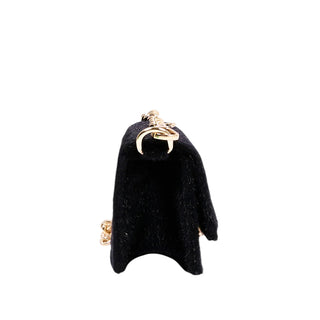 MSGM Borse Nera Peluche F6MSJGBA179/110 Per Bambina