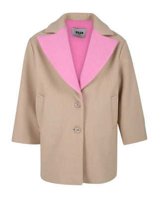 Msgm Cappotto beige da bambina F4MSJGCO169