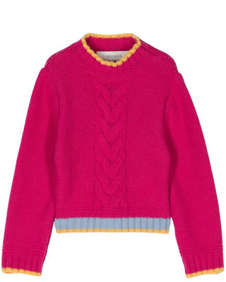 Simonetta Maglia cropped in lana da bambina SV9A70-Z2524