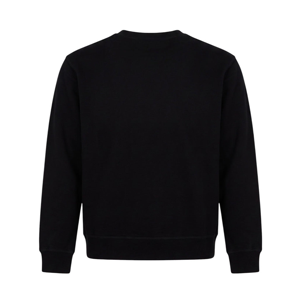 Dsquared2 Felpa Girocollo Nera Con Logo Per Bambini DQ0541-D002G