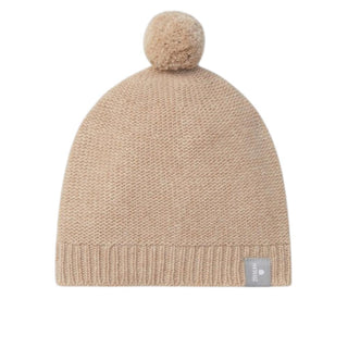 SNUG Berretto Beige Con Pompon In Misto Lana 934AS6W001140/3 Per Neonati