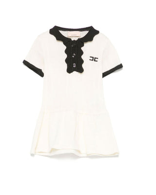 Elisabetta Franchi Vestina Con Logo ENAB057 A Contrasto