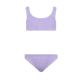 Mc2 Saint Barth Bikini Baker Lilla In Tessuto Crinkle BAK0002/02907L Per Bambina