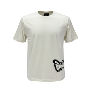 Disclaimer T-shirt in jersey a maniche corte con stampa 25IDK58615