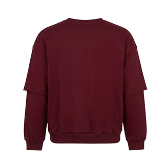 Disclaimer Felpa Girocollo Bordeaux Con Stampa 26IDK59125B Per Bambino