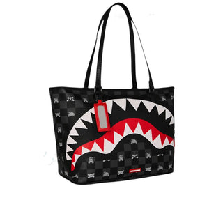 SPRAYGROUND Borsa GRAY PEEKING CHARACTER CHECK TOTE 910T8916NSZ