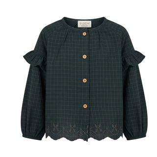 BLOOM Camicia A Quadri Con Volant 139204 Per Bambina