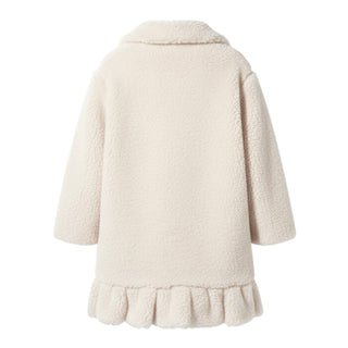 Monnalisa Cappotto Teddy avorio da bambina 170107