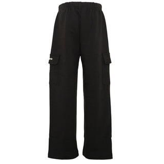 Palm Angels Pantaloni Cargo Neri In Felpa F6PAJBFP220/110 Per Bambini