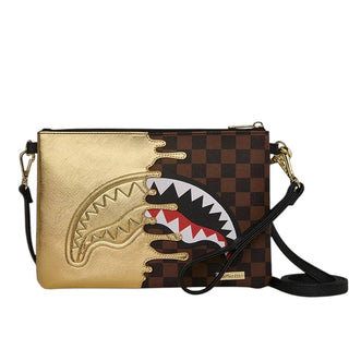 SPRAYGROUND Pochette SHARKS IN PARIS GOLD DRIP 910B9344NSZ
