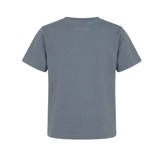 MM6 Maison Margiela T-shirt Grigia A Maniche Corte Con Logo M61139-MM02Y-M6912 Per Bambini