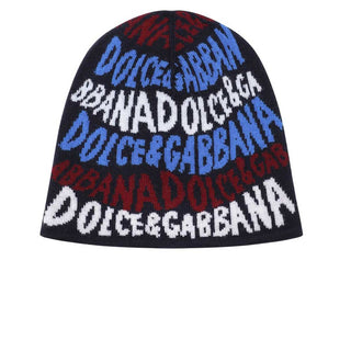 Dolce & Gabbana Cappello In Lana Vergine LBKH93-JCVV3 Con Logo Jacquard
