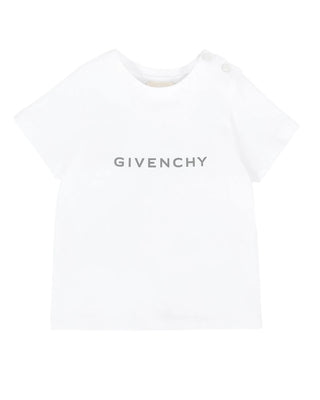 Givenchy T-shirt in jersey con logo sul davanti H30887