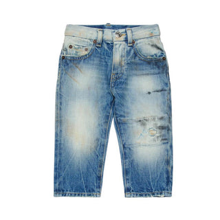 Dsquared2 Jeans In Denim Con Dettagli Used Per Neonato DQ3087-D0AFZ-DQ01