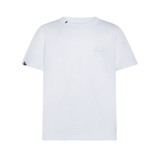 Sun68 T-shirt Bianca In Cotone Per Bambino T36314/01